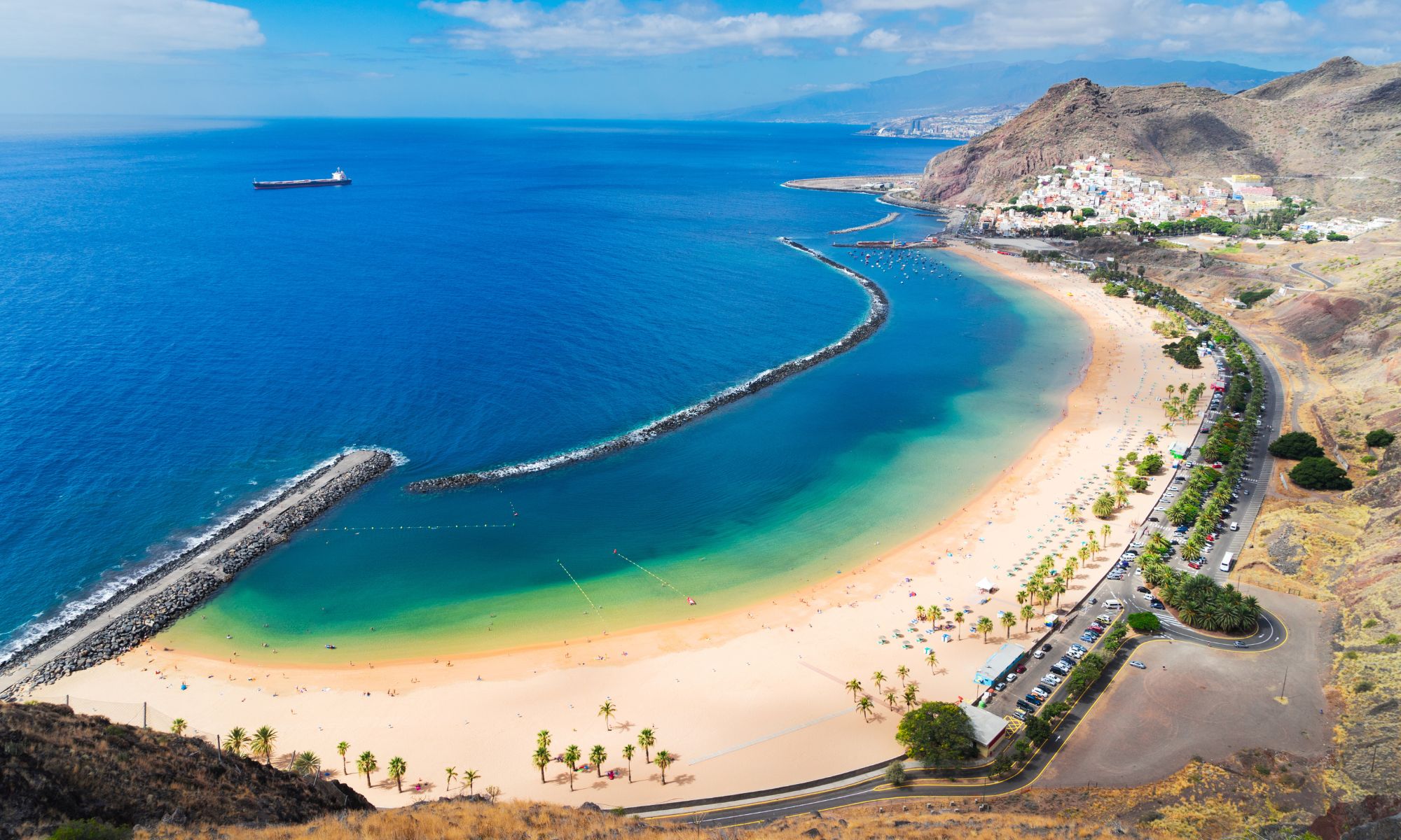 Tenerife, playa de las Teresitas